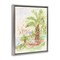 Stupell Industries Palm Tree River's Edge Floater Framed Canvas Wall Art Design by June Erica Vess
